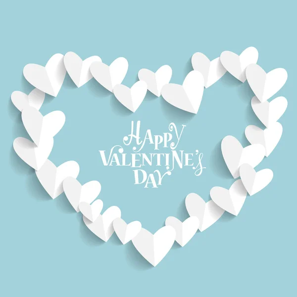 Valentines day background design. Vector illustration — Stock Vector