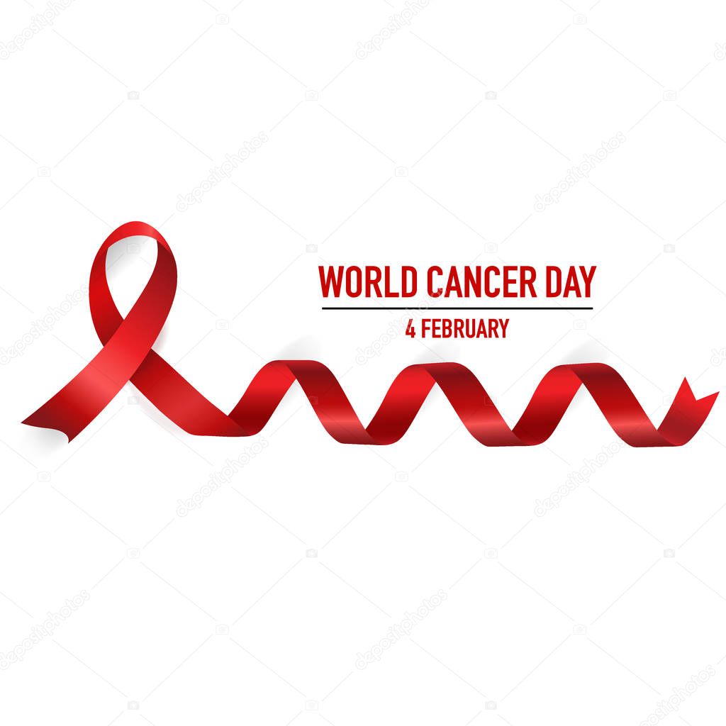 World cancer day. February 4. World cancer day design background