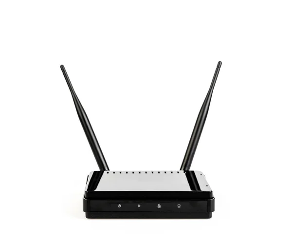 Router wireless su sfondo bianco . — Foto Stock