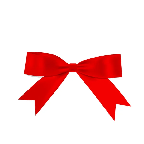 Shiny red ribbon. Vector illustration — Stock Vector