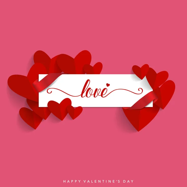 Valentines day background design. Vector illustration — Stock Vector