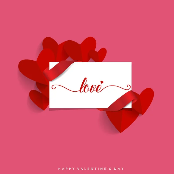 Valentines day background design. Vector illustration — Stock Vector