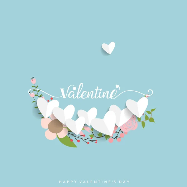 Valentine design de fundo dia. Ilustração vetorial —  Vetores de Stock
