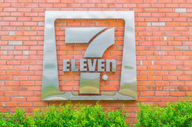 Bangkok Eyaleti, Tayland - 09 Mayıs 2016: 7-Eleven logo - 7-El