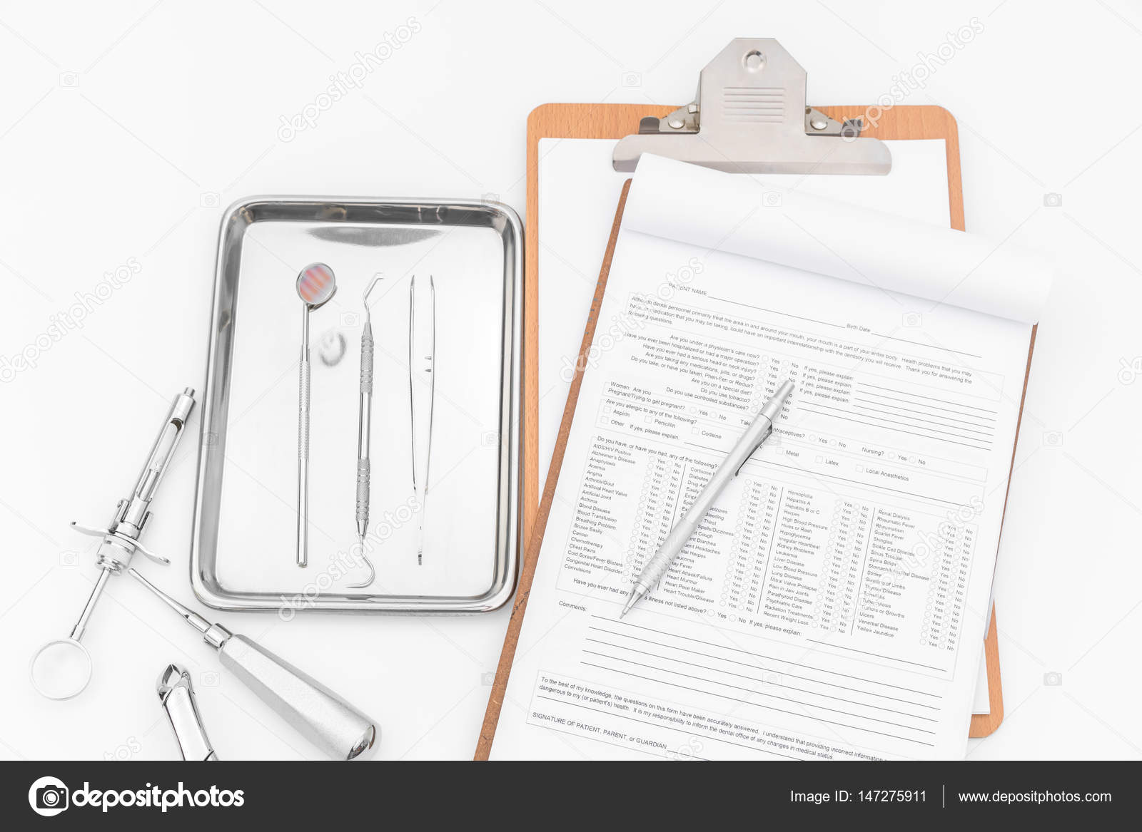 Dental Tools Chart