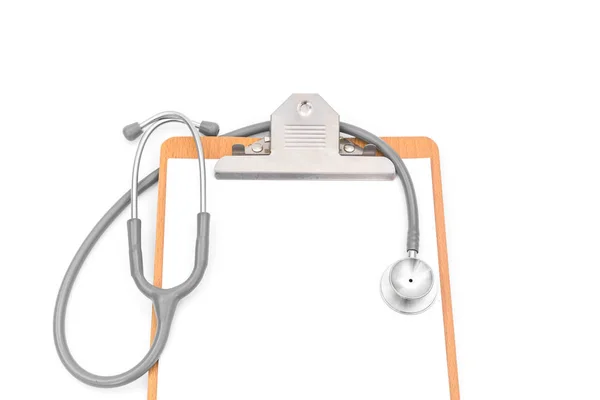Stethoscope on Patient information — Stock Photo, Image