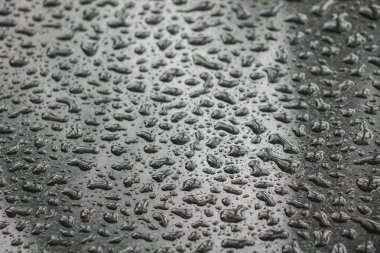 Su üzerinde siyah blackground damla .