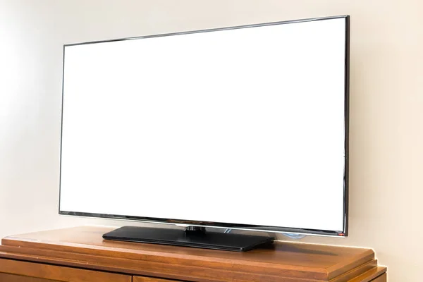 Moderner Fernseher im Wohnzimmer . — Stockfoto