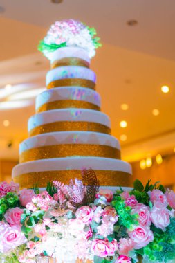 Düğün pastası düğün olay. (Filtre uygulanmış görüntü işlenen vint