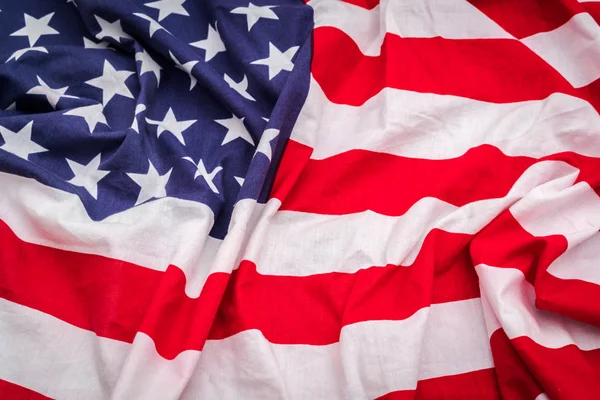 Zbliżenie amerykańską flagę . — Zdjęcie stockowe