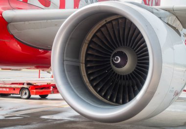 Uçak türbin motoru .