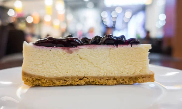 Blueberry Cheese Cake Food Background — Stockfoto