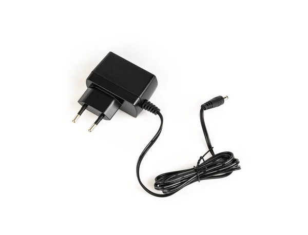 AC adapter on a white background  . — Stock Photo, Image