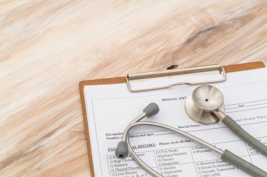 Hasta bilgileri stetoskop.