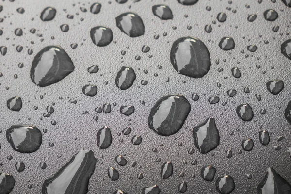 Water Drops Black Blackground — Stock Photo, Image