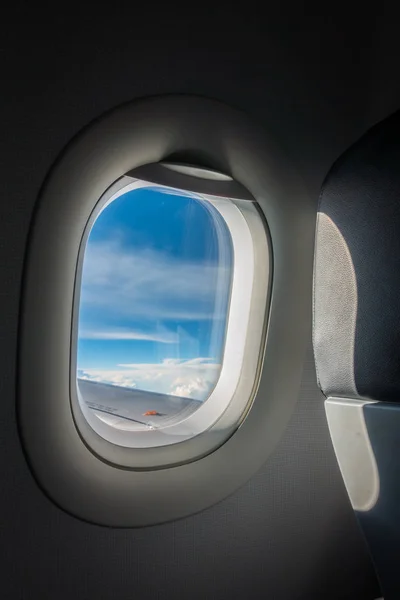 View Plane Window Filtered Image Processed Vintage Effect — Stock Photo, Image