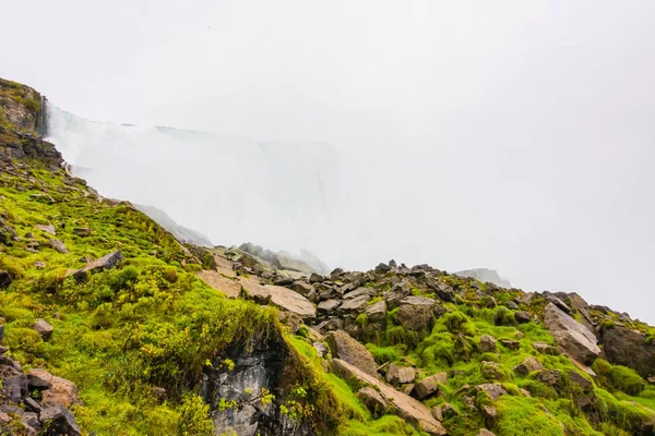 Americká Strana Niagara Falls Během Východu Slunce — Stock fotografie