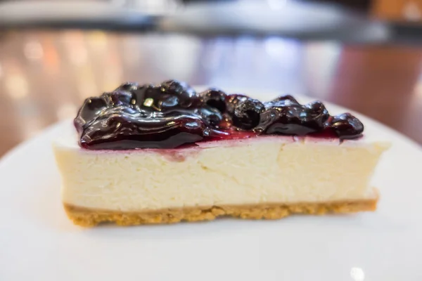 Blueberry Cheese Cake Food Background — Stockfoto