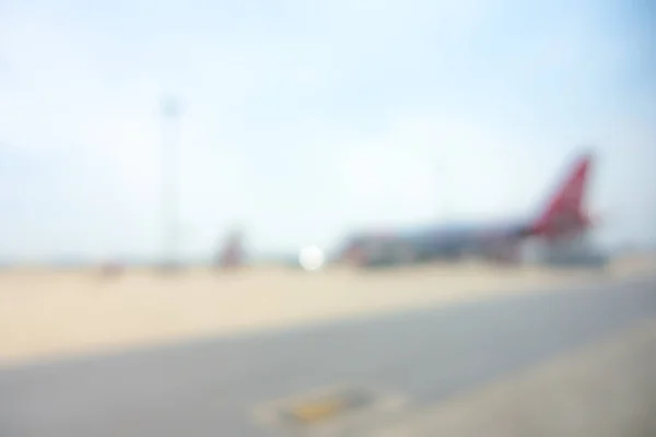 Absztrakt Blur Repülőgép Repülőtér — Stock Fotó