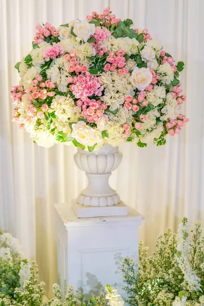 Hermosas Flores Para San Valentín Escena Boda — Foto de Stock