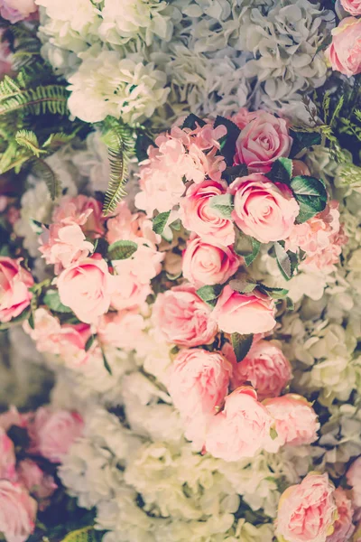 Belles Fleurs Pour Les Valentines Scène Mariage — Photo