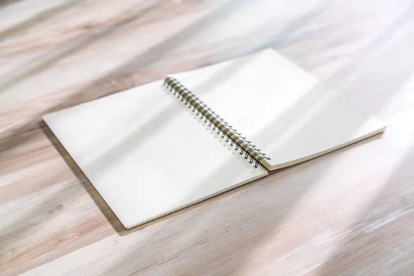 Üres Notebook Modell Akár Háttér — Stock Fotó