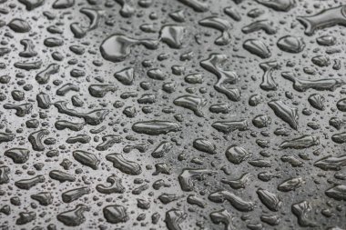 Su üzerinde siyah blackground damla