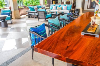 Closeup yastık ile modern mobilya