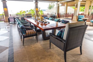 Closeup yastık ile modern mobilya