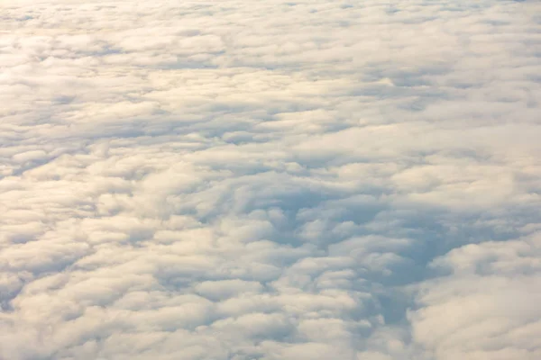 Napfelkelte Felhők Felett Repülőgép Ablakából — Stock Fotó