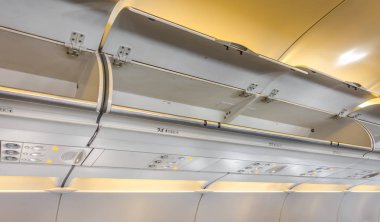 Uçağın içindeki kabin. Uçak..