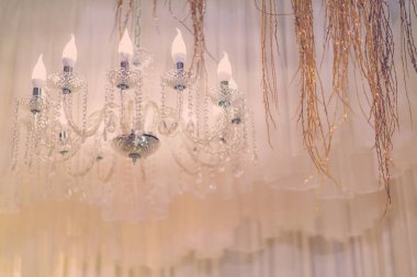 Vintage aydınlatma dekorasyon düğün için