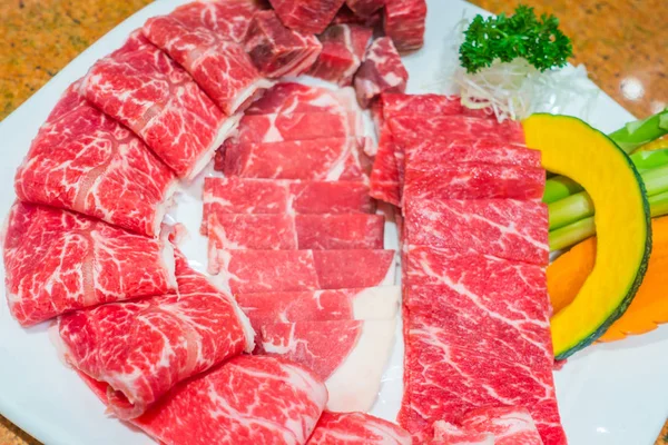 Carne Bovino Fresca Crua Não Cozida — Fotografia de Stock