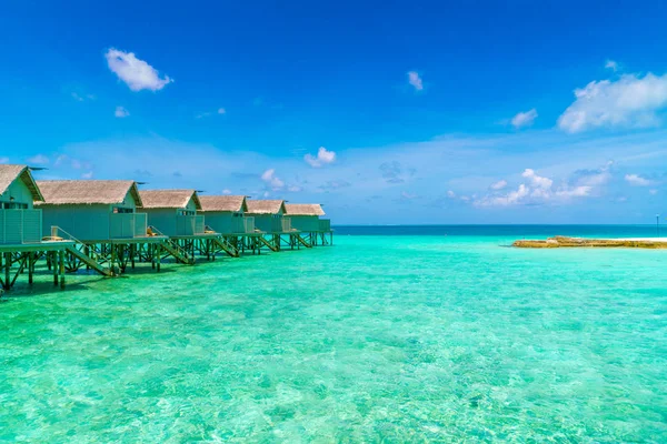 Güzel Villa Tropikal Maldivler Island — Stok fotoğraf