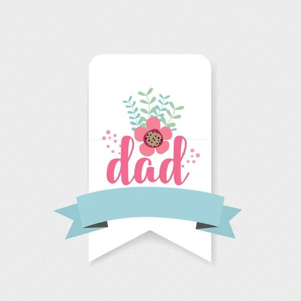 Projeto Feliz Cartão Dia Dos Pais Ilustração Vetorial — Vetor de Stock