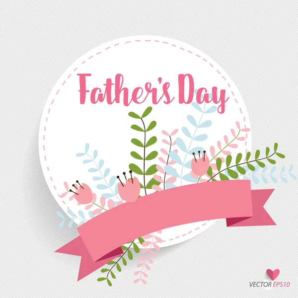 Happy fathers day card design. Vector Illustration.