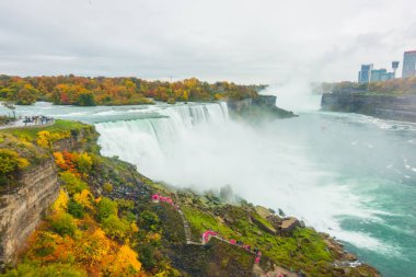 Niagara Falls Amerikan tarafı gündoğumu sırasında