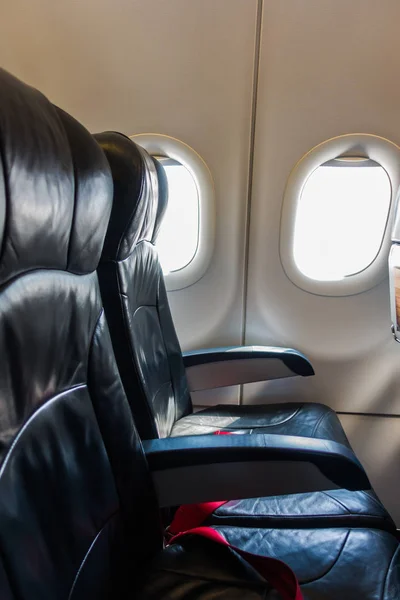 Assentos Avião Cabine — Fotografia de Stock