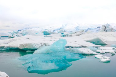 Buzdağı buzul Lagoon, İzlanda .