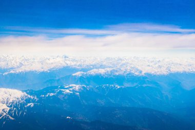 Himalaya Dağları'nın güzel manzara airpla manzara