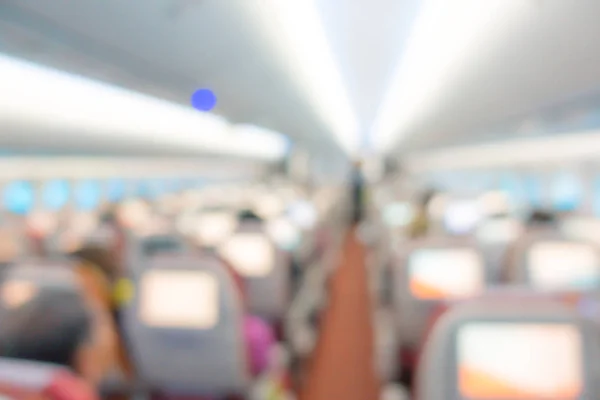 Abstract blur Plane cabin .