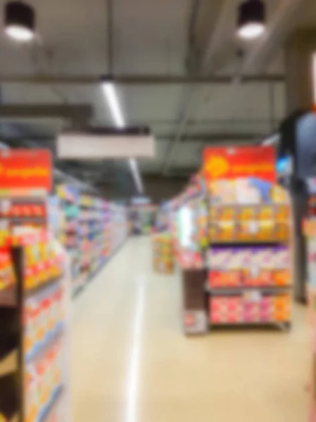 Tienda de desenfoque abstracto en el supermercado  . — Foto de Stock