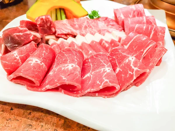 Uncooked raw fresh beef . — Stock Photo, Image