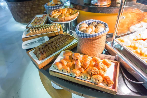 Assortment Fresh Pastry Table Buffet — Stock Photo, Image