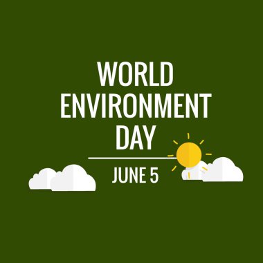 Dünya Çevre Günü konsepti. Vektör illüstrasyonu.