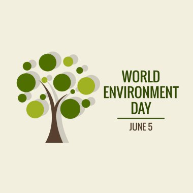 Dünya Çevre Günü konsepti. Vektör illüstrasyonu.
