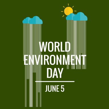 Dünya Çevre günü kavramı. Yeşil Eko dünya. vektör çizim.