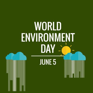Dünya Çevre Günü konsepti. Vektör illüstrasyonu.