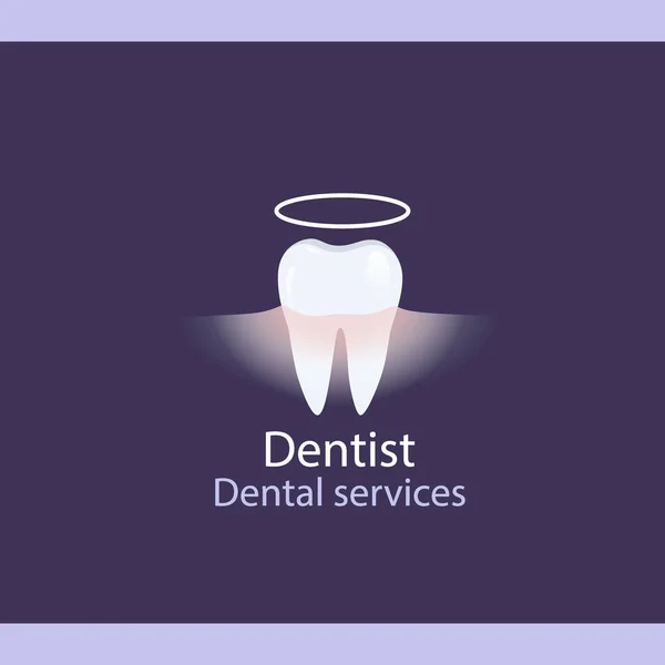 Medical dental background design with teeth. Vector illustration — Stock Vector
