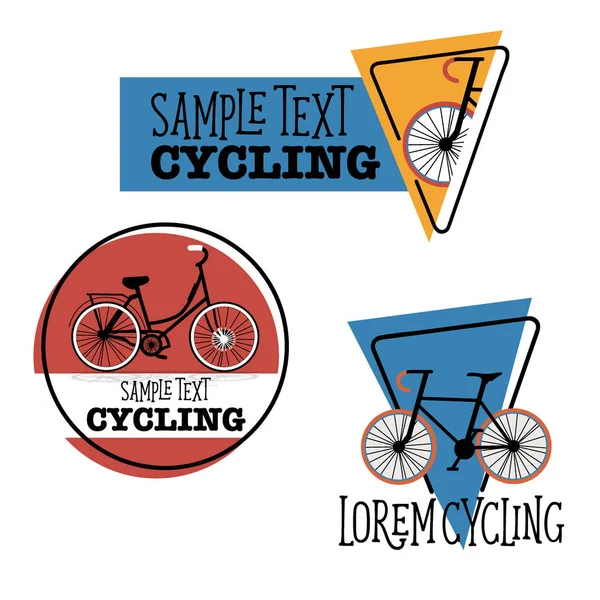 Design von Fahrradsymbolen. Vektorillustration — Stockvektor